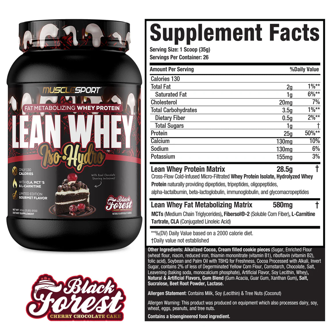 Lean Whey® Iso Hydro Gourmet Protein 2lb