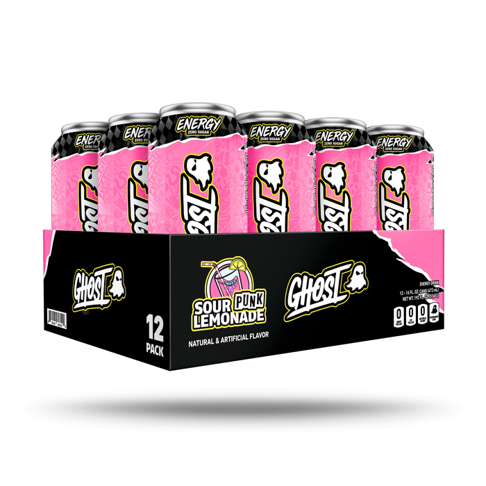 Ghost Energy Drink Sour Punk lemonade LIMITED EDITION (12 PACK ) RARE
