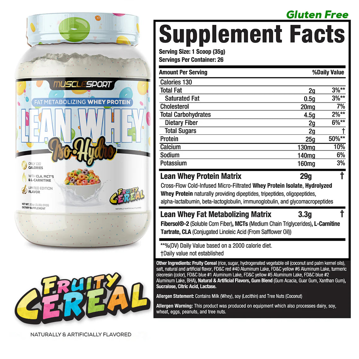 Lean Whey® Iso Hydro Gourmet Protein 2lb