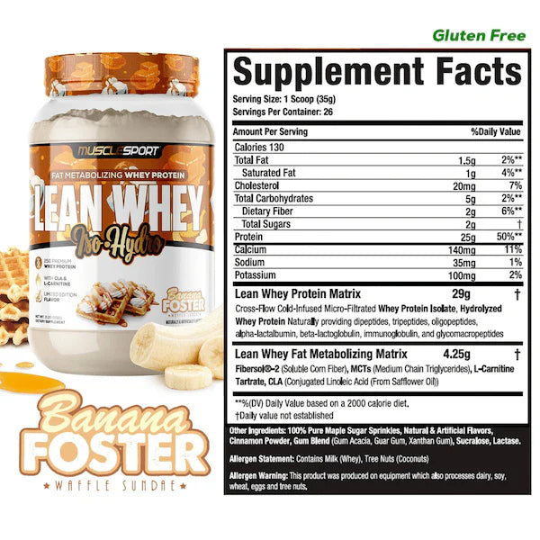 Lean Whey® Iso Hydro Gourmet Protein 2lb