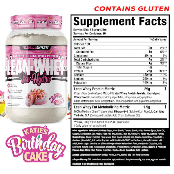 Lean Whey® Iso Hydro Gourmet Protein 2lb