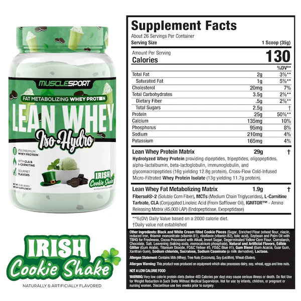 Lean Whey® Iso Hydro Gourmet Protein 2lb