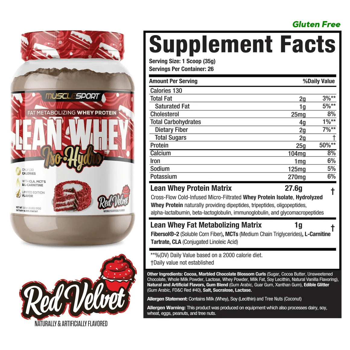 Lean Whey® Iso Hydro Gourmet Protein 2lb