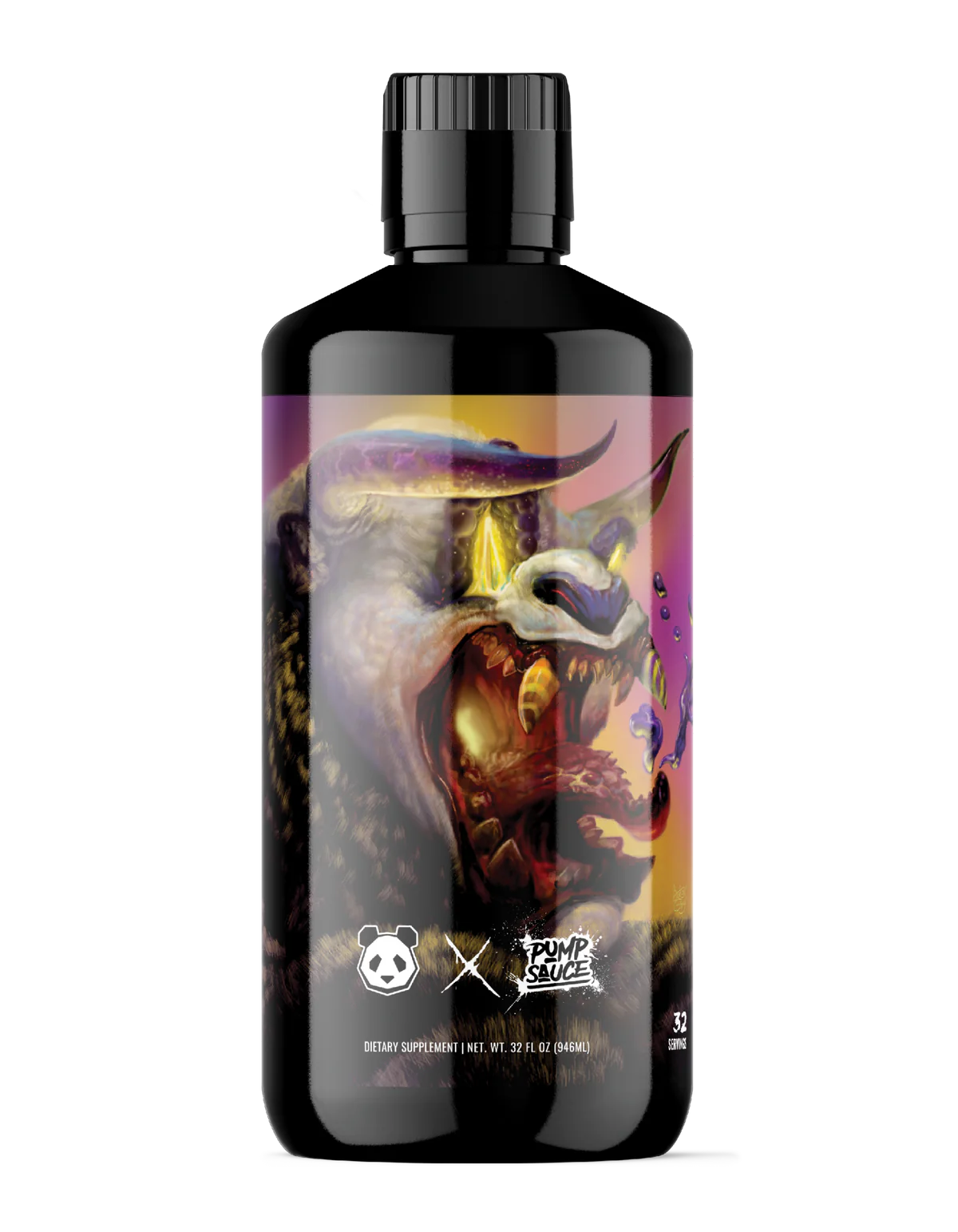 Panda Supps X Pump Sauce Collaboration Liquid Pre Workout - PANDA SAUCE (Grape Lemonade)