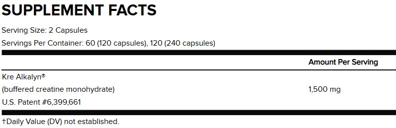 Kre Alkalyn EFX – Capsules 120 Caps