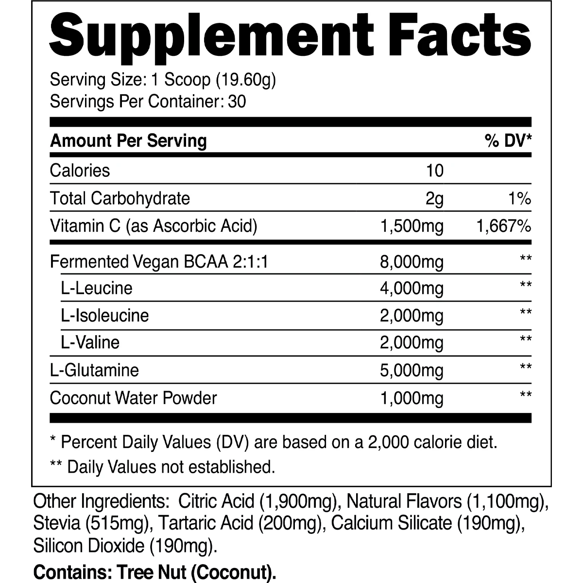 BCAA GLUTAMINE ENDURANCE & RECOVERY