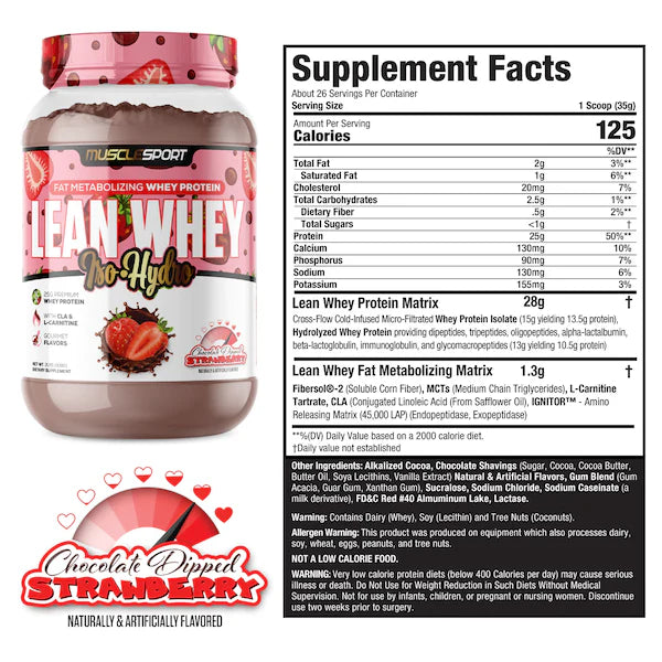 Lean Whey® Iso Hydro Gourmet Protein 2lb