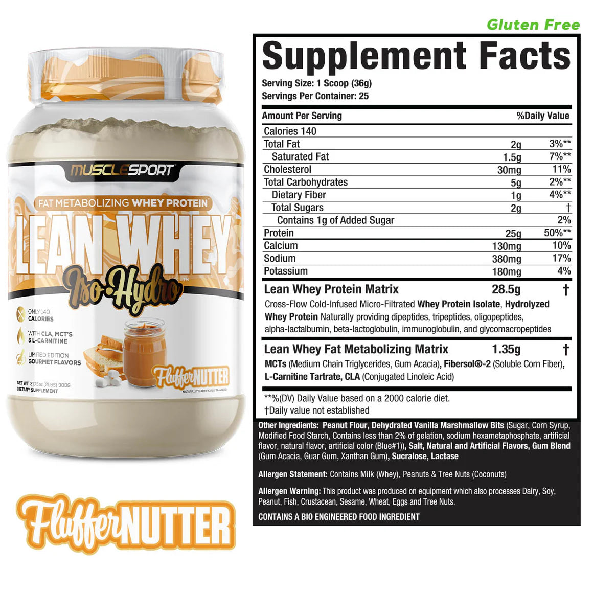 Lean Whey® Iso Hydro Gourmet Protein 2lb