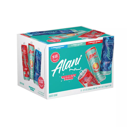 Alani Nu Energy Drink, Case of 12 You Choose Variety.