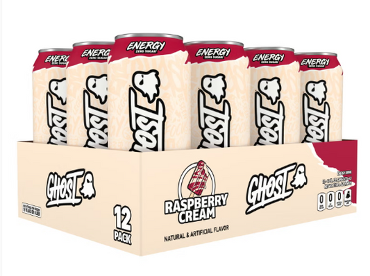 Ghost Energy Raspberry Cream (12 PACK ) RARE