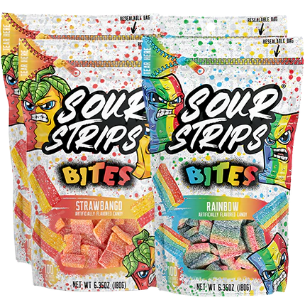 Sour Strip Bites 4 pack