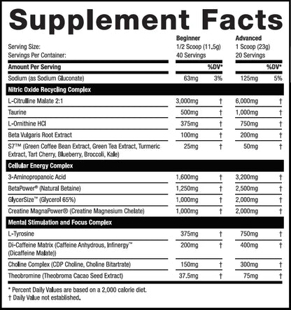 Rhino BLACK  - High Performance & Stim Pre-workout (Mango)